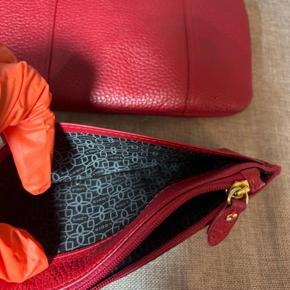 Lodis Olivia Red Italian Leather Wristlet Wallet Combo. NWOT - Picture 8 of 12